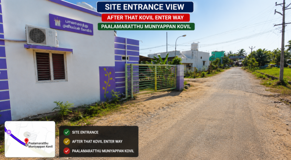 2. site enterance view road